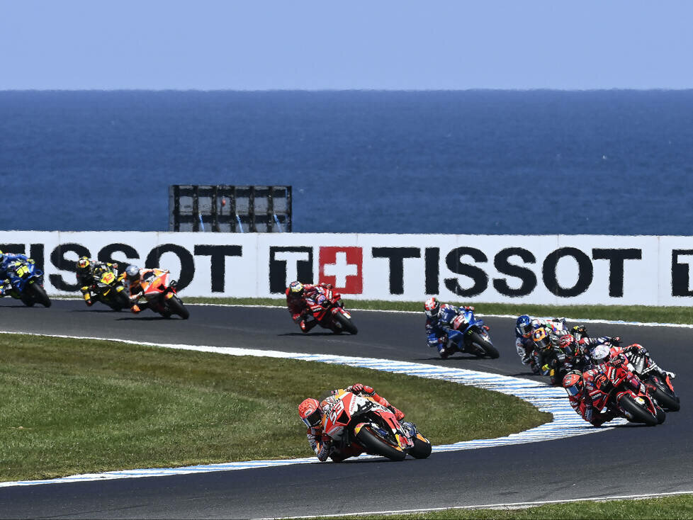 MotoGP-Action beim GP Australien 2022 auf Phillip Island