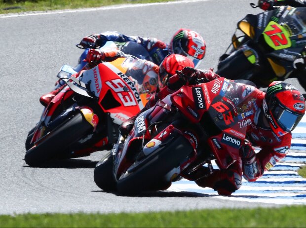 Francesco Bagnaia, Marc Marquez, Alex Rins Francesco Bagnaia, Marc Marquez, Alex Rins