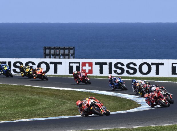 MotoGP-Action beim GP Australien 2022 auf Phillip Island
