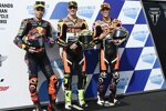 Fermin Aldeguer (Speed Up), Augusto Fernandez (KTM Ajo), Alonso Lopez