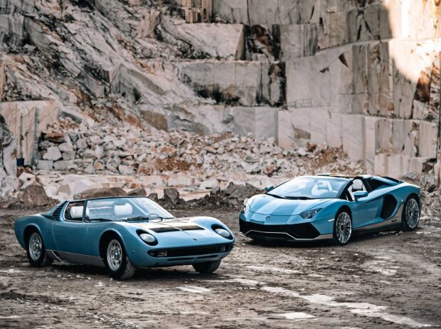 Letzter Lamborghini Aventador und Miura Roadster Letzter Lamborghini Aventador und Miura Roadster