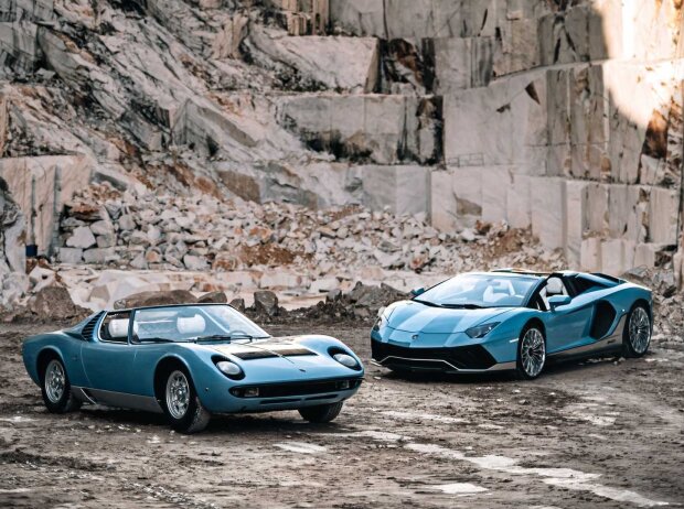 Titel-Bild zur News: Letzter Lamborghini Aventador und Miura Roadster