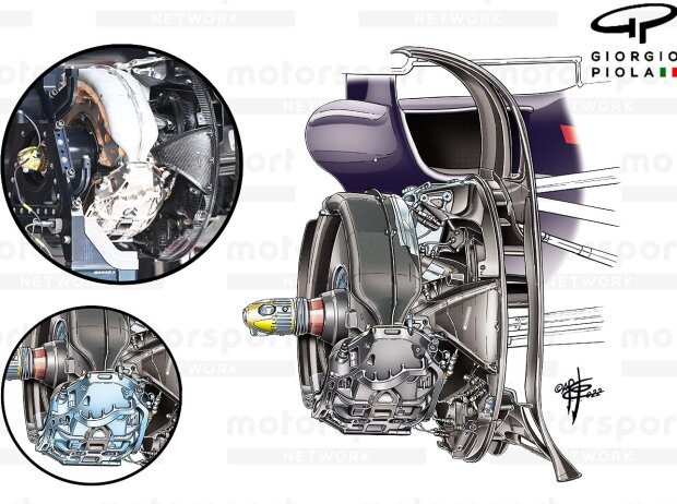 Titel-Bild zur News: Vorderrad-Bremse des Red Bull RB18