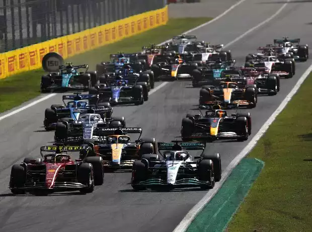 Charles Leclerc, George Russell, Daniel Ricciardo, Pierre Gasly, Max Verstappen Titel-Bild zur News: Charles Leclerc, George Russell, Daniel Ricciardo, Pierre Gasly, Max Verstappen