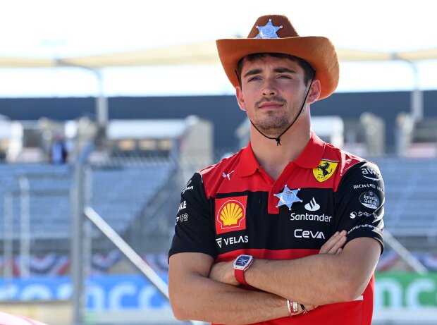 Charles Leclerc (Ferrari) vor dem Formel-1-Rennen in Austin 2022 Charles Leclerc (Ferrari) vor dem Formel-1-Rennen in Austin 2022