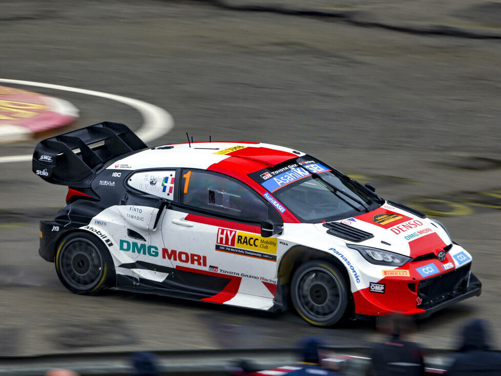 Sebastien Ogier im Toyota GR Yaris Rally1 bei der Rallye Spanien 2022