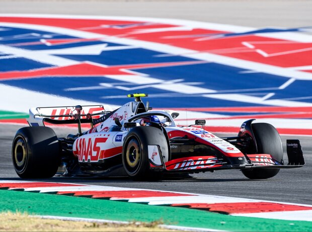 Titel-Bild zur News: Mick Schumacher (Haas VF-22) im Training zum Formel-1-Rennen in Austin 2022