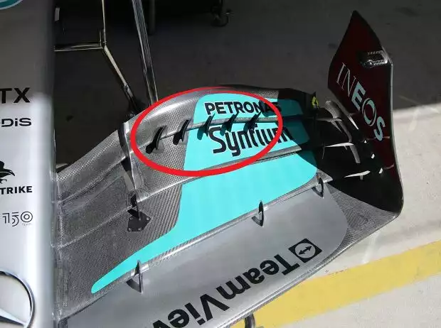 Frontflügel des Mercedes F1 W13 E Performance (Austin, USA, 2022) Titel-Bild zur News: Frontflügel des Mercedes F1 W13 E Performance (Austin, USA, 2022)
