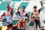 Enea Bastianini (Gresini), Jorge Martin (Pramac) und Marc Marquez (Honda) 