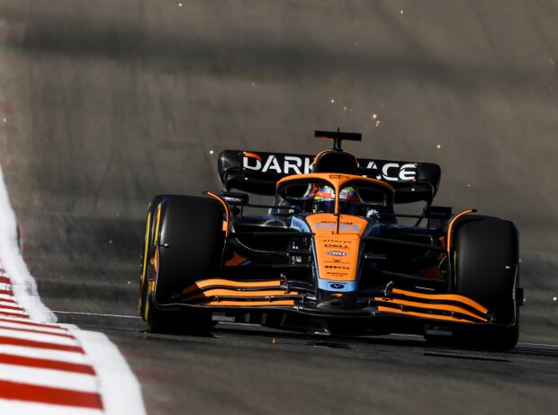 Alex Palou (McLaren MCL36) im Training zum Formel-1-Rennen in Austin 2022