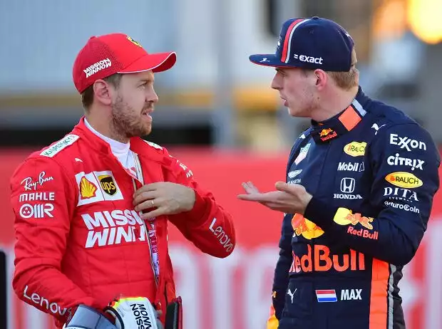 Sebastian Vettel, Max Verstappen Titel-Bild zur News: Sebastian Vettel, Max Verstappen