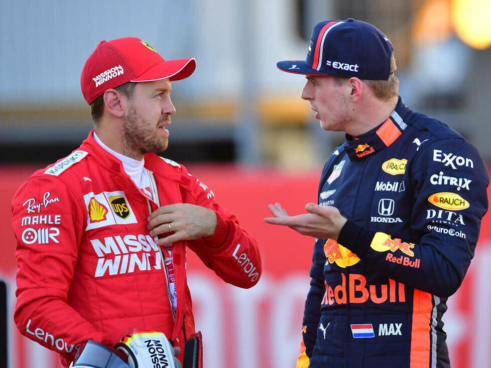 Sebastian Vettel, Max Verstappen