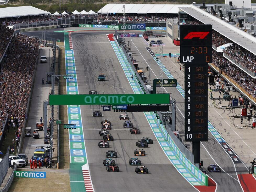 Max Verstappen, Carlos Sainz, Lewis Hamilton, George Russell, Lance Stroll, Lando Norris