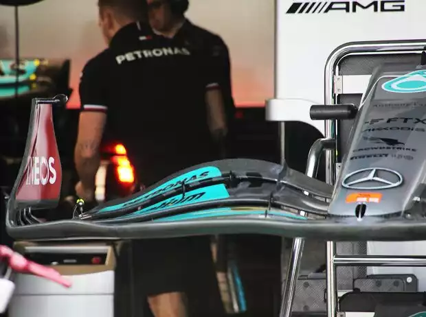 Mercedes-Frontflügel Titel-Bild zur News: Mercedes-Frontflügel