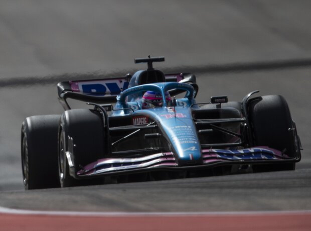 Fernando Alonso (Alpine A522) im Formel-1-Rennen von Austin 2022 Fernando Alonso (Alpine A522) im Formel-1-Rennen von Austin 2022