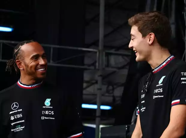 Titel-Bild zur News: Lewis Hamilton, George Russell