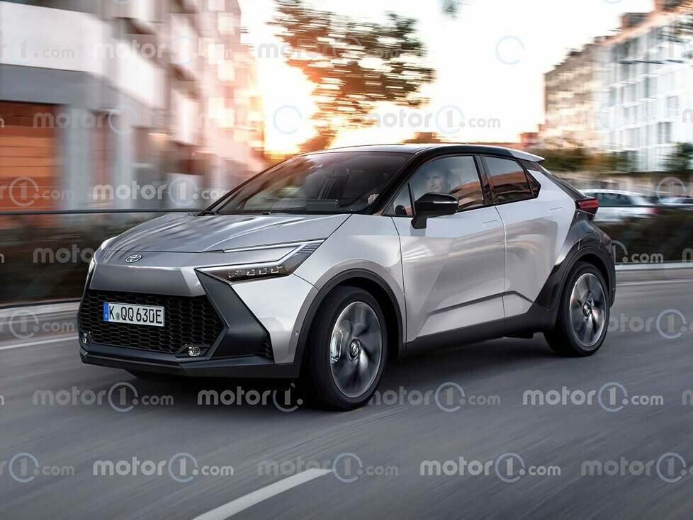 Toyota C-HR (2024) als Rendering