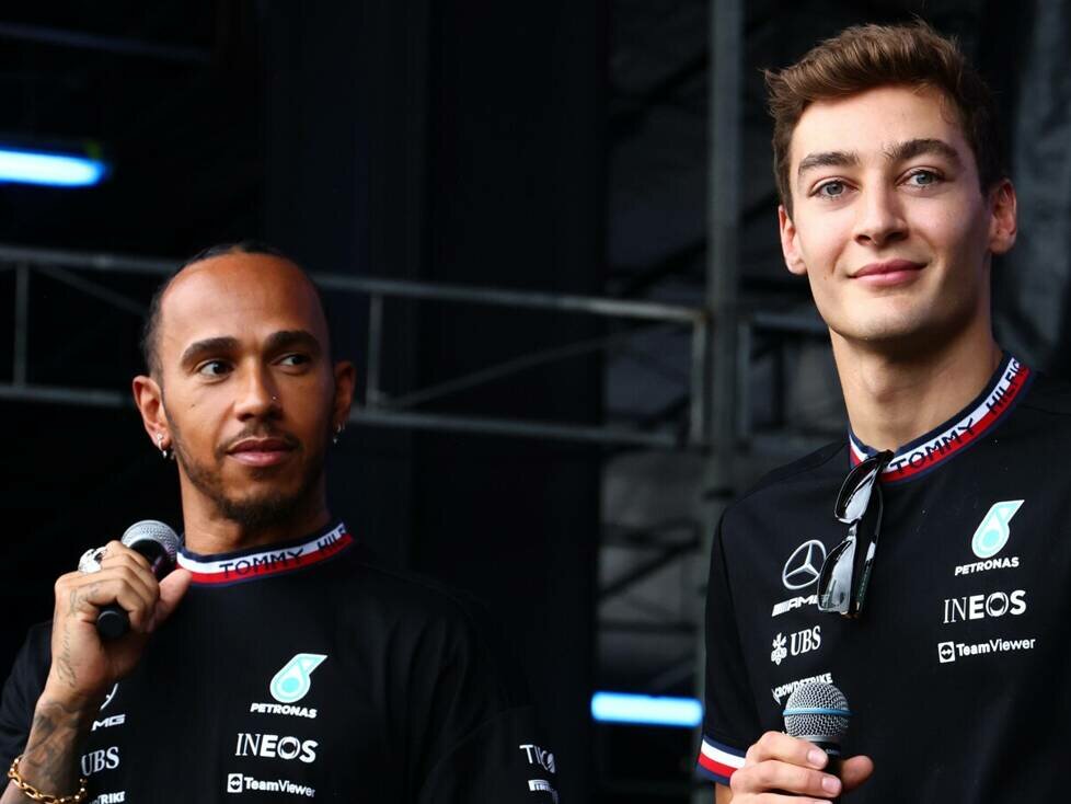Lewis Hamilton und sein Mercedes-Teamkollege George Russell in der Formel-1-Saison 2022