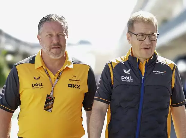 McLaren-Boss Zak Brown und McLaren-Teamchef Andreas Seidl in der Formel 1 2022 Titel-Bild zur News: McLaren-Boss Zak Brown und McLaren-Teamchef Andreas Seidl in der Formel 1 2022