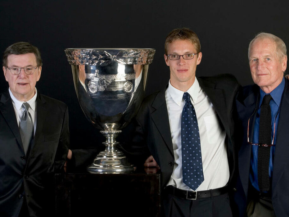 Champar-Car-Champion 2004: Sebastien Bourdais mit Carl Haas und Paul Newman