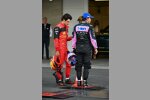Carlos Sainz (Ferrari) und Fernando Alonso (Alpine) 