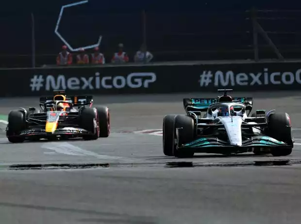 George Russell, Max Verstappen Titel-Bild zur News: George Russell, Max Verstappen