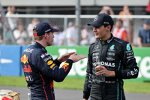 George Russell (Mercedes) und Max Verstappen (Red Bull) 