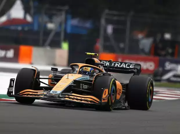 Lando Norris (McLaren) beim Formel-1-Rennen in Mexiko 2022 Titel-Bild zur News: Lando Norris (McLaren) beim Formel-1-Rennen in Mexiko 2022