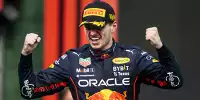 Max Verstappen (Red Bull) feiert den Sieg beim Formel-1-Rennen in Mexiko 2022