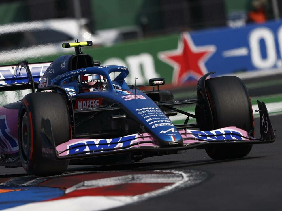 Esteban Ocon im Alpine A522 beim Formel-1-Rennen in Mexiko 2022