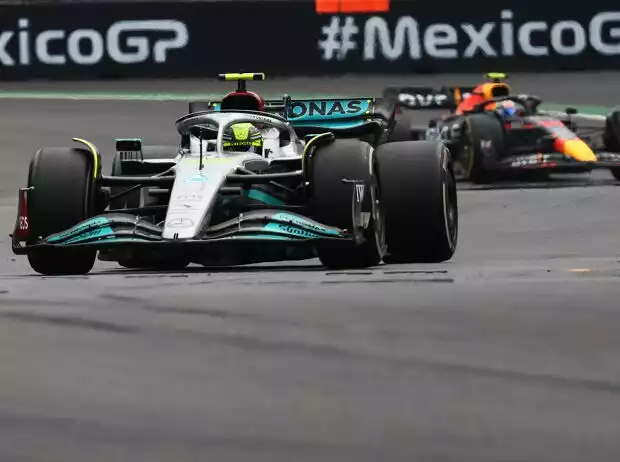Titel-Bild zur News: Lewis Hamilton, Sergio Perez
