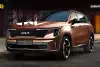 Bild zum Inhalt: Kia Sorento Facelift (2023): Rendering auf Erlkönig-Grundlage