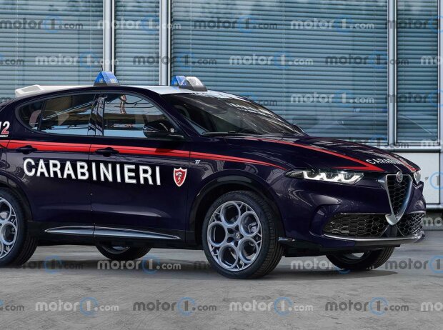 Titel-Bild zur News: Alfa Romeo Tonale Carabinieri, das Rendering von Motor1.com