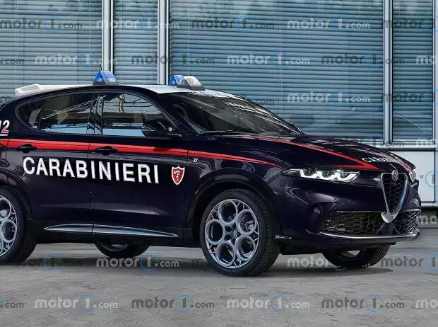 Alfa Romeo Tonale Carabinieri, das Rendering von Motor1.com Titel-Bild zur News: Alfa Romeo Tonale Carabinieri, das Rendering von Motor1.com