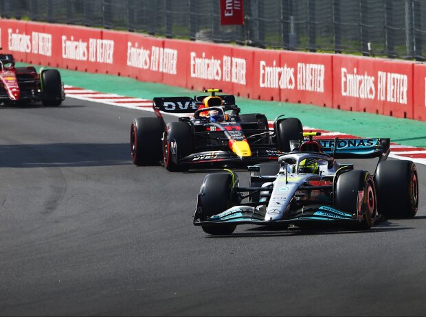 Titel-Bild zur News: Lewis Hamilton, Sergio Perez, Carlos Sainz