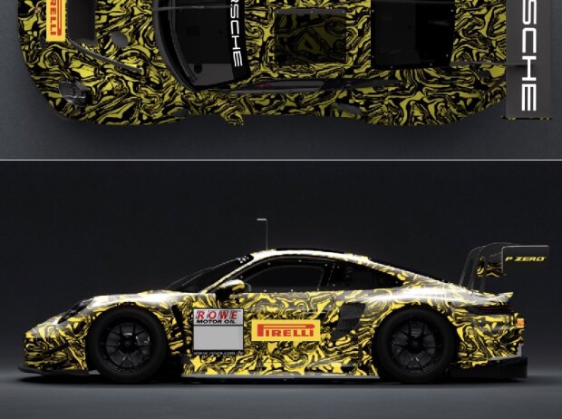 Titel-Bild zur News: Der Porsche 911 GT3 R (2023) der Generation 992 von Dinamic Motorsport beim Saisonfinale der Nürburgring-Langstrecken-Serie (NLS) 2022