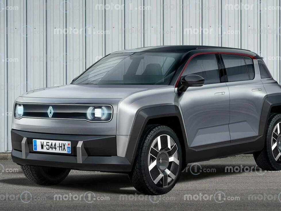 Renault 4 (2025) als erstes Rendering