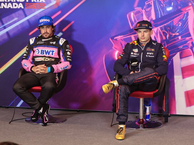 Titel-Bild zur News: Fernando Alonso, Max Verstappen, Carlos Sainz