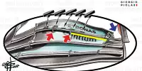 Frontflügel des Mercedes W13
