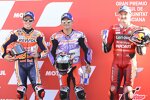Marc Marquez (Honda), Jorge Martin (Pramac) und Jack Miller (Ducati) 