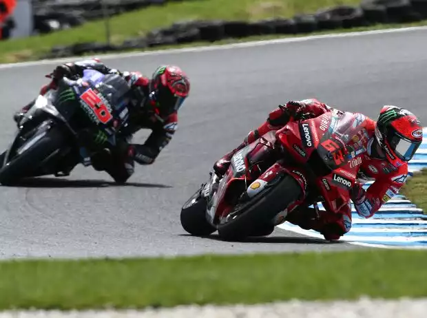 Titel-Bild zur News: Francesco Bagnaia, Fabio Quartararo