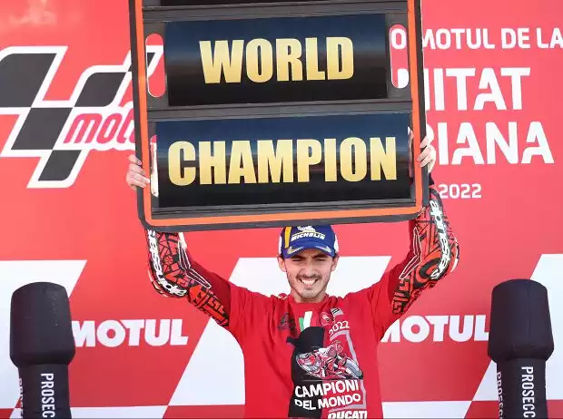 MotoGP-Weltmeister 2022: Francesco Bagnaia Titel-Bild zur News: MotoGP-Weltmeister 2022: Francesco Bagnaia