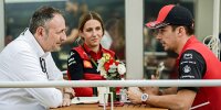 Charles Leclerc (Ferrari) im Interview mit Roberto Chinchero