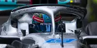 George Russell im Cockpit im Mercedes W13 in der Formel-1-Saison 2022