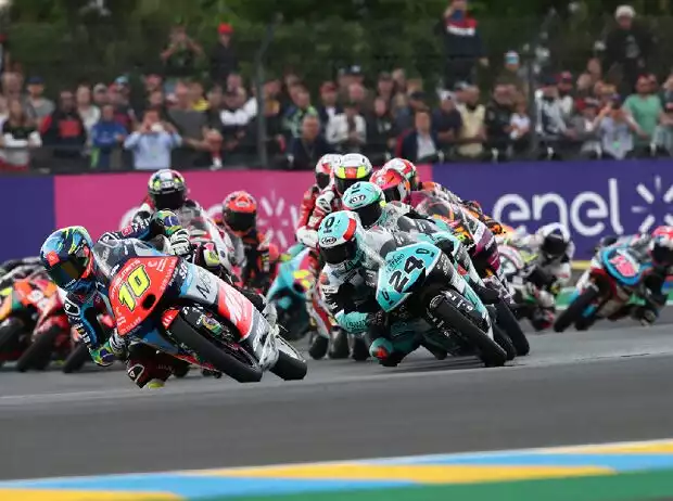 Start zum Moto3-Rennen in Le Mans 2022 Titel-Bild zur News: Start zum Moto3-Rennen in Le Mans 2022