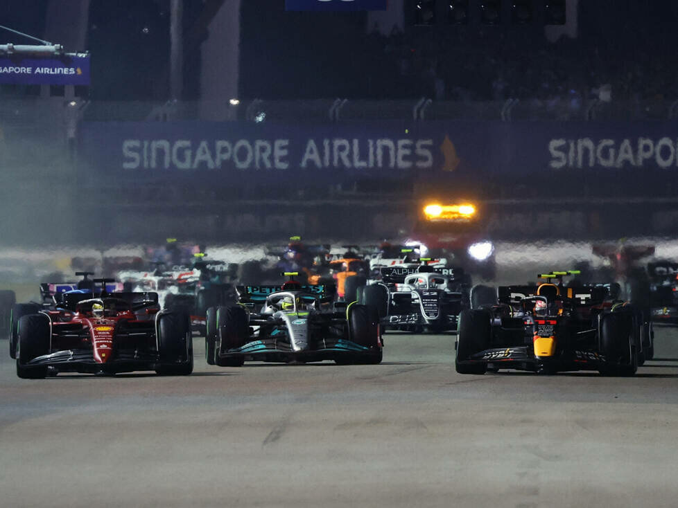 Charles Leclerc, Sergio Perez, Lewis Hamilton, Pierre Gasly