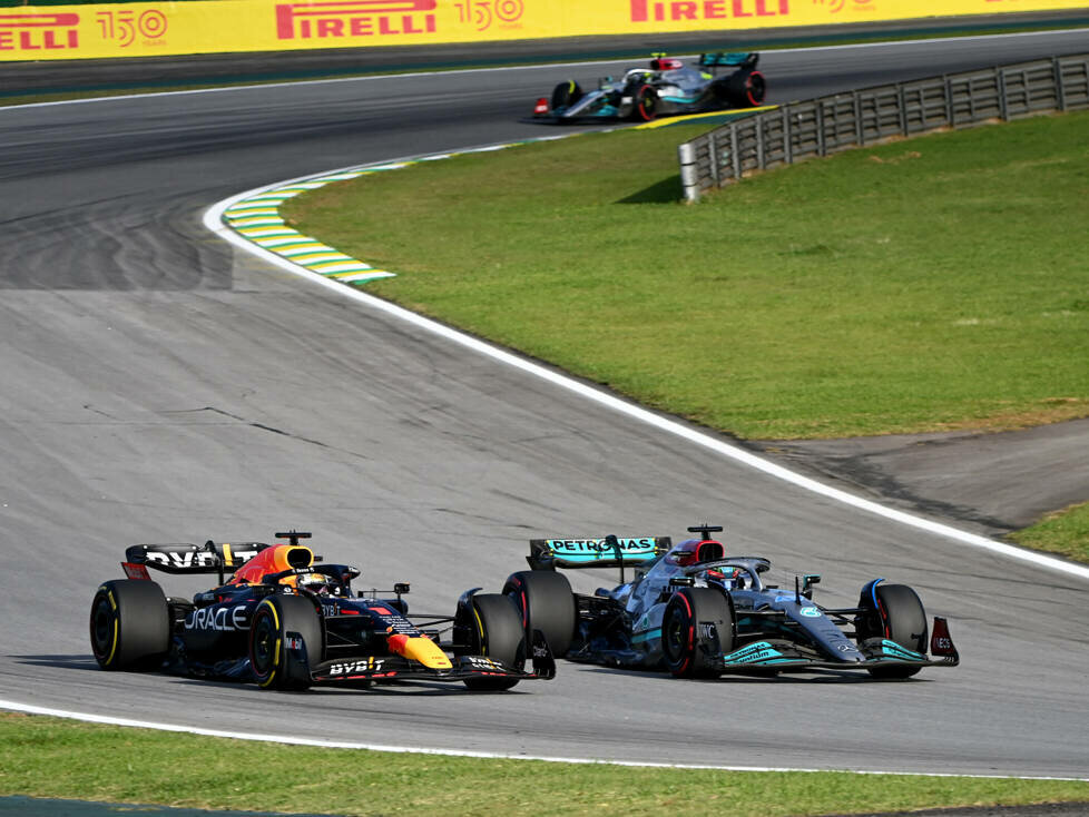 George Russell, Max Verstappen