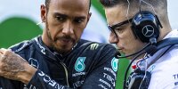Lewis Hamilton mit seinem Renningenieur Peter Bonnington (Sao Paulo 2022, F1-Sprint am Samstag)