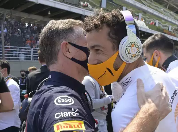 Christian Horner, Daniel Ricciardo Titel-Bild zur News: Christian Horner, Daniel Ricciardo