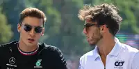 Die Formel-1-Fahrer George Russell und Pierre Gasly